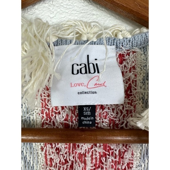 Cabi siesta poncho fringe sweater - Picture 6 of 9